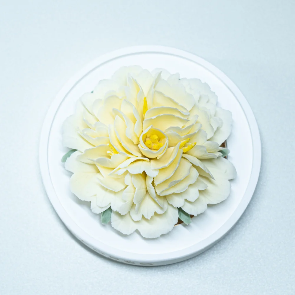 Intangible Cultural Heritage Hand-Pinched Yaohuang Peony Ceramic Flower - Image 4