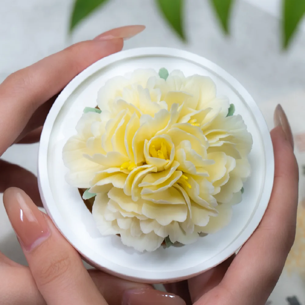 Intangible Cultural Heritage Hand-Pinched Yaohuang Peony Ceramic Flower - Image 6
