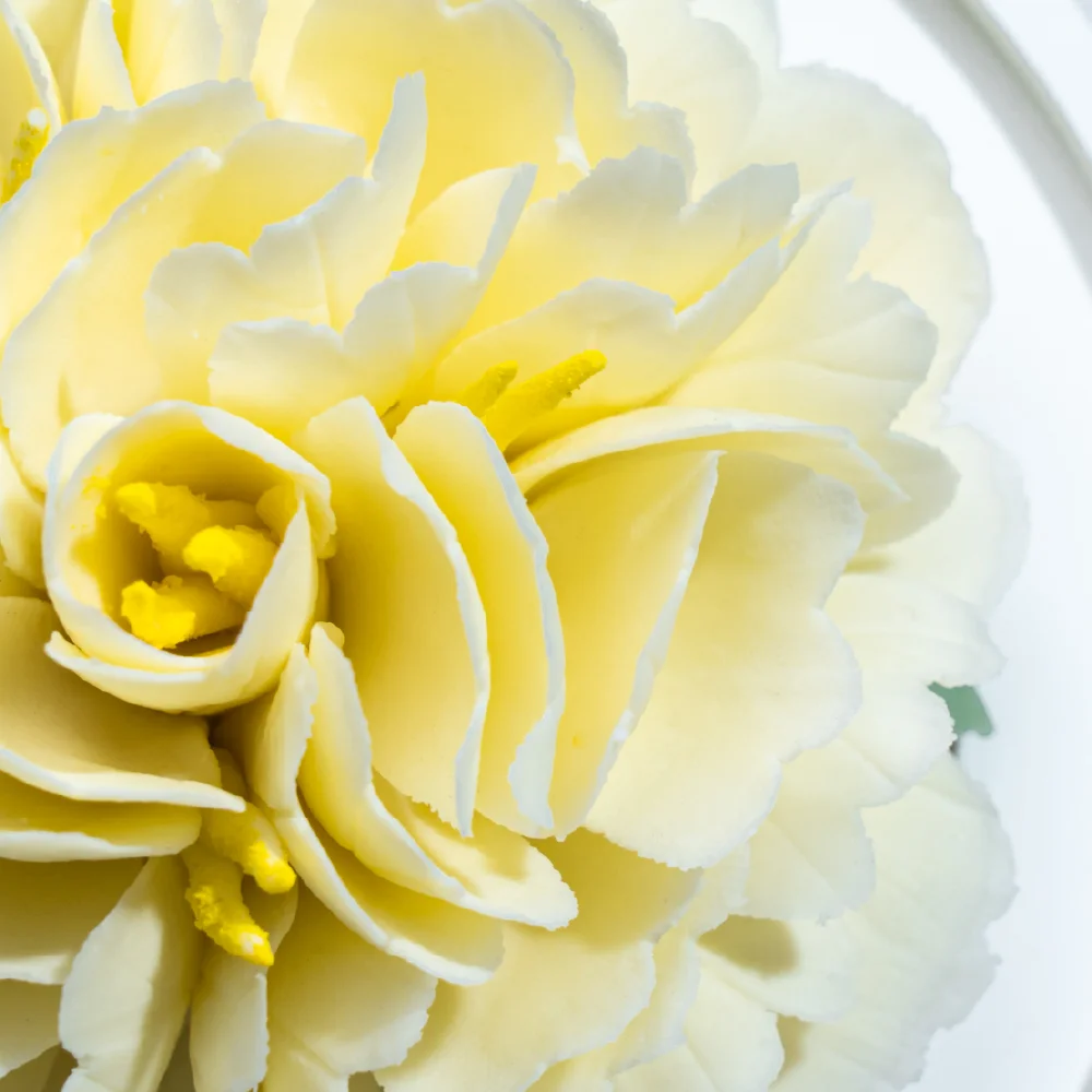 Intangible Cultural Heritage Hand-Pinched Yaohuang Peony Ceramic Flower - Image 8