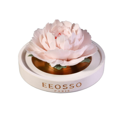 Intangible Cultural Heritage Hand-Pinched Pink Peony Ceramic Flower