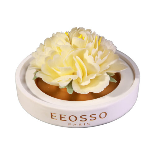 Intangible Cultural Heritage Hand-Pinched Yaohuang Peony Ceramic Flower