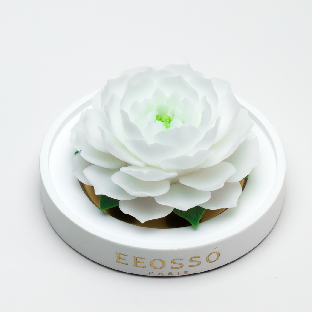 Intangible Cultural Heritage Hand-Kneaded White Jasmine Ceramic Flower - Image 3