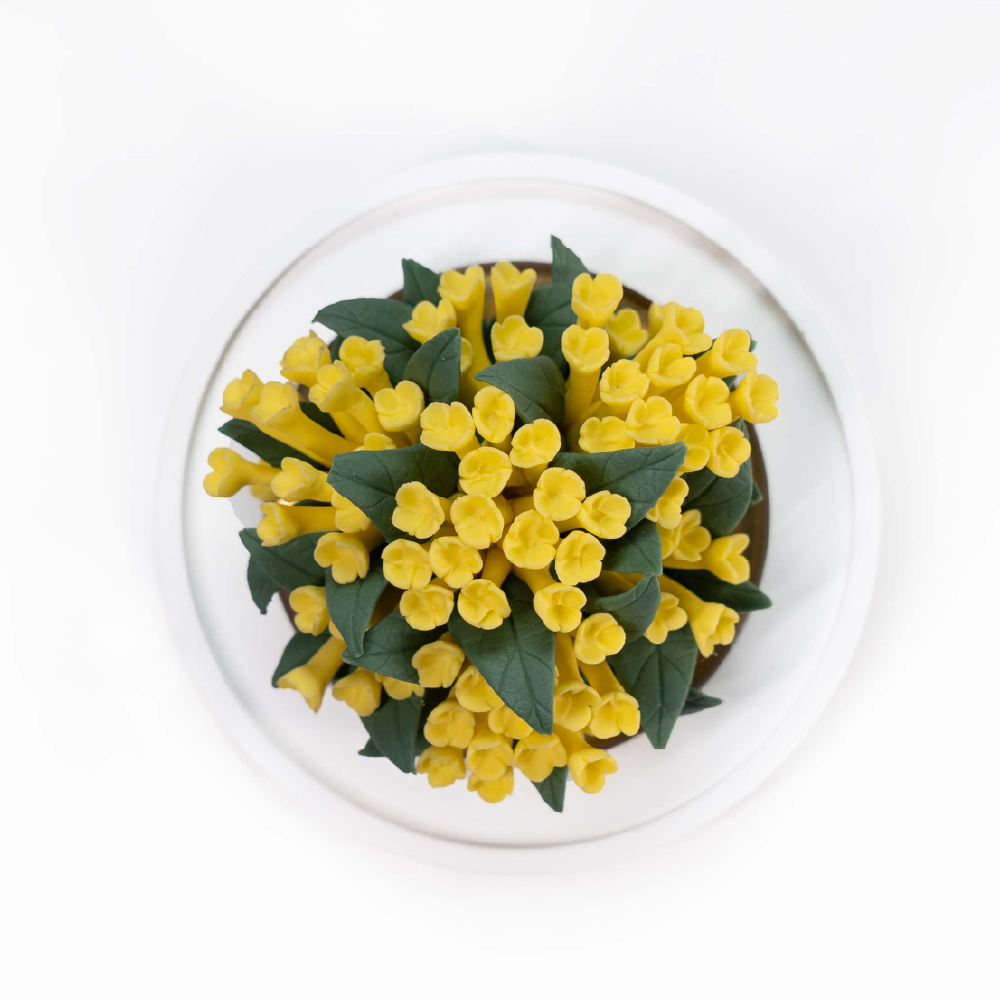 Intangible Cultural Heritage Hand-Pinched Osmanthus Ceramic Flowers