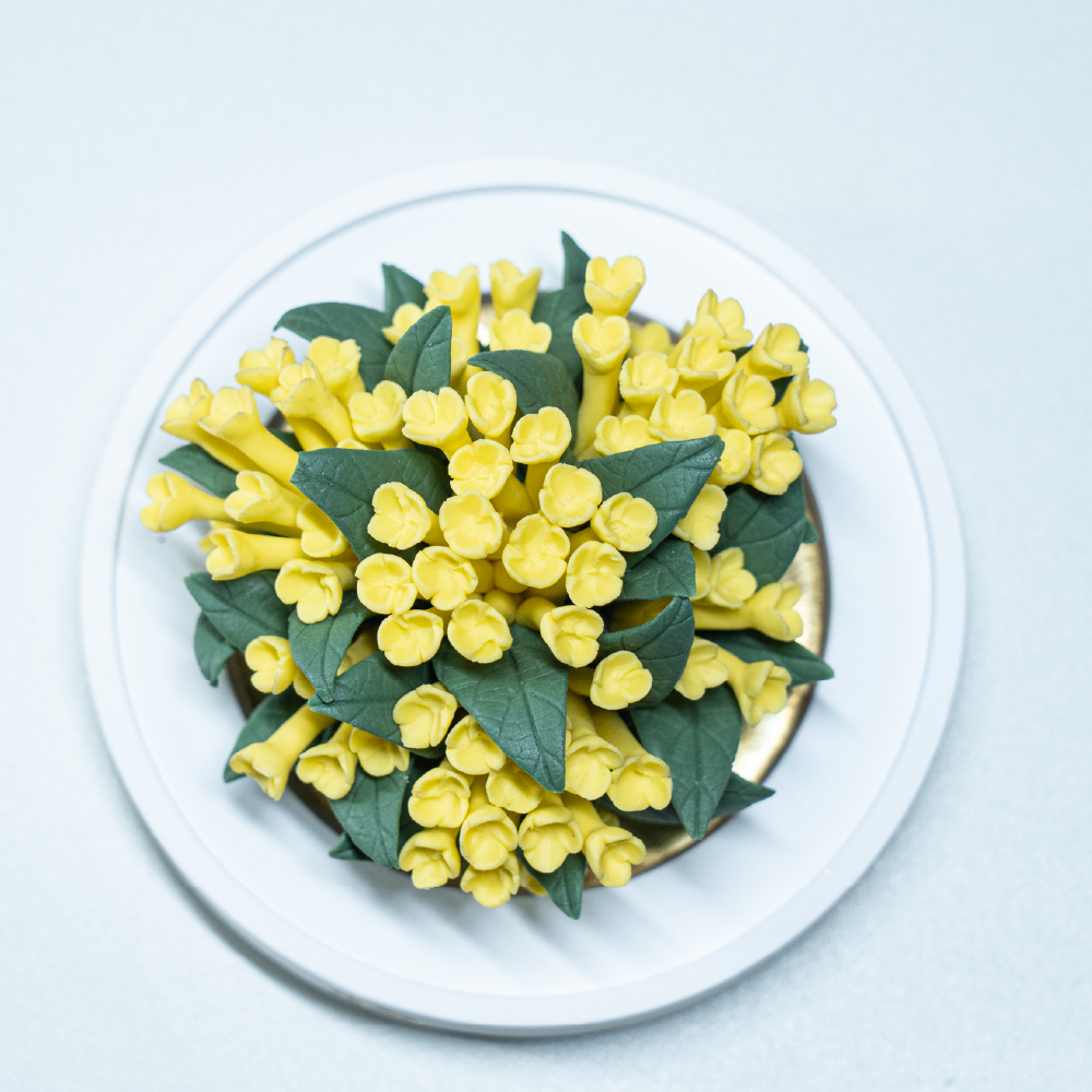 Intangible Cultural Heritage Hand-Pinched Osmanthus Ceramic Flowers - Image 8