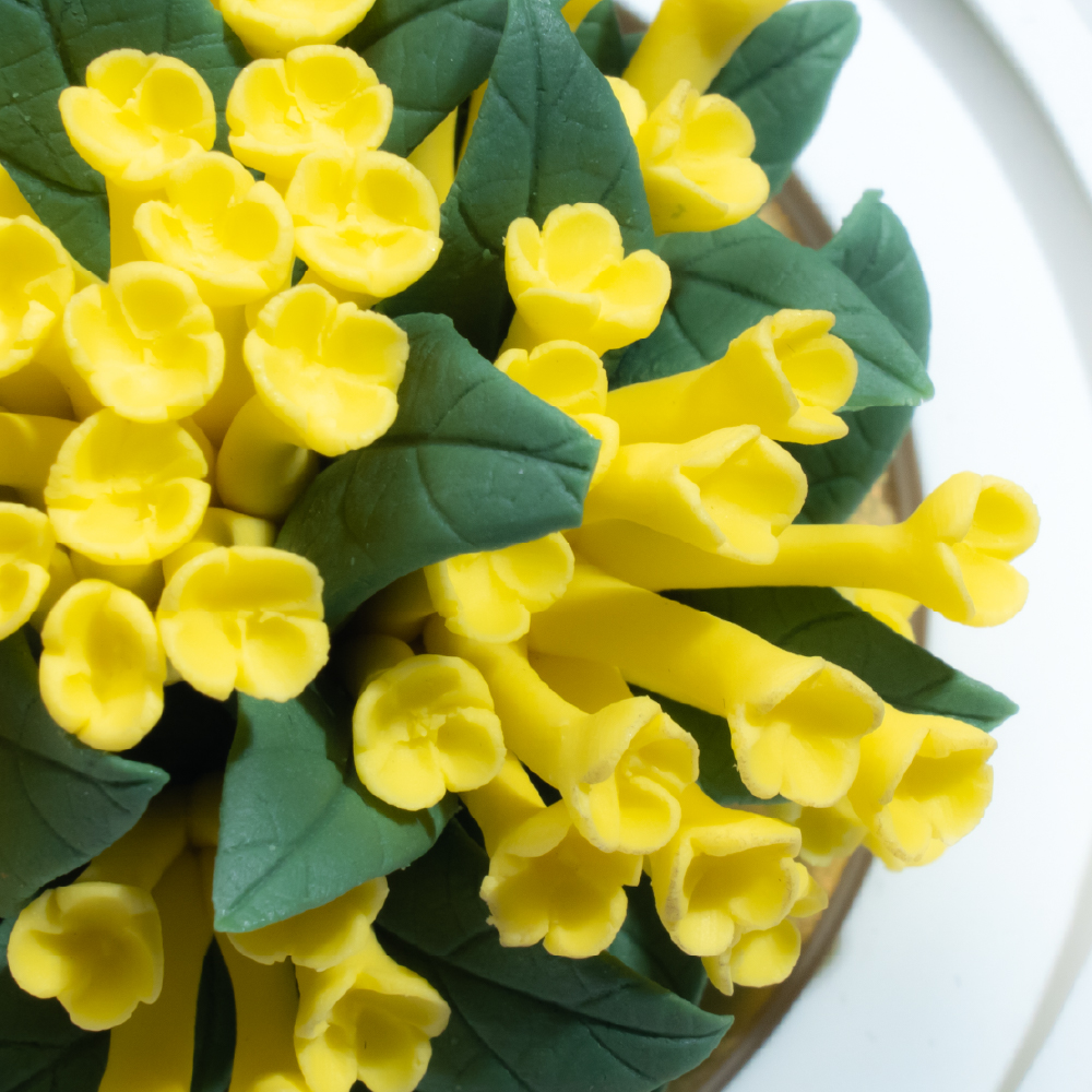 Intangible Cultural Heritage Hand-Pinched Osmanthus Ceramic Flowers - Image 5
